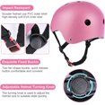 thumbnail image 4 of Casco para niños, Casco para niños pequeños Casco ajustable para niños y niñas de 3 a 8 años multideporte seguro rosa, 4 of 5