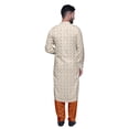 thumbnail image 5 of Atasi Mens Rayon Pathani Kurta Solid Salwar Set Printed Punjabi Kurta For Men, 5 of 5