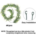 thumbnail image 2 of 2 Pack Artificial Eucalyptus Garland, Faux Greenery Garlands Fake Vines,  Artificial Boxwood Garland Faux Hanging Plants for Wedding Arch Wall Party Home Bedroom Décor, 2 of 7