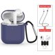 thumbnail image 1 of Funda para AirPods de 2.ª generación, protección completa de silicona para accesorios de 2.ª generación de AirPods (juego de 2 piezas, azul + blanco), 1 of 5