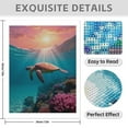 thumbnail image 3 of Diamond Art Kit for Adults, Sea Turtle Coral Reef Sunset Diamond Painting for Adults Beginners, DIY Diamond Art Painting Kits, 5D Diamond Painting Crafts for Home Decor 12x16 Frameless, 3 of 7