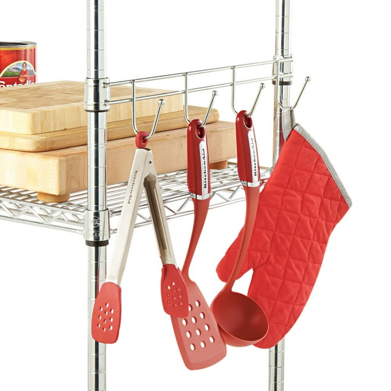 Hook Bars For Wire Shelving, Five Hooks, 24 Hook Bars For Wire Shelving, Five Hooks, 24
