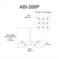 thumbnail image 2 of Dainolite ABI-268P-MB-CLR Abii Halogen Pendant, Clear Glass & Matte Black - 8 Light, 2 of 4