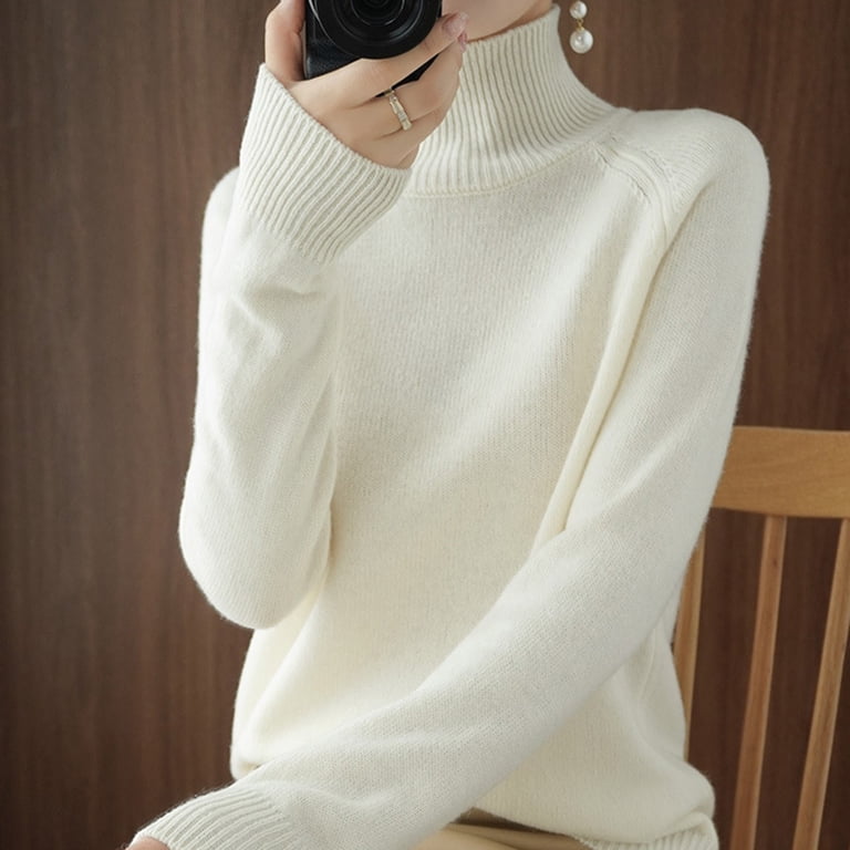 Hauaitttt Turtleneck Sweater Women's Autumn and Winter New
