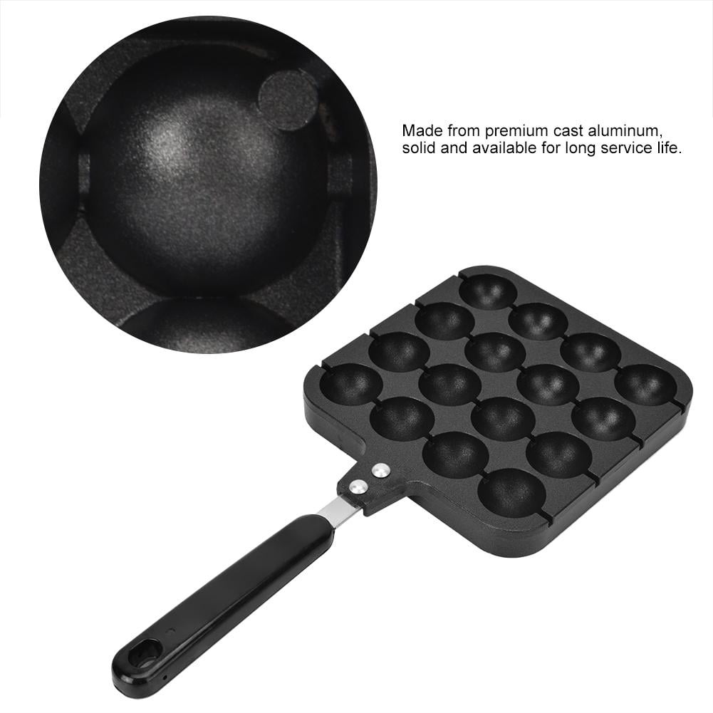 Takoyaki Pan Cast Aluminum 16 Holes Non-Stick Takoyaki Grill Pan Plate Cooking