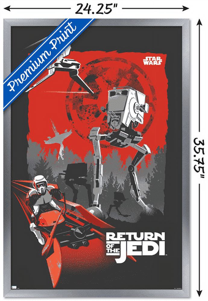Star Wars: Return of the Jedi - Scout Trooper Wall Poster, 22.375" x 34", Framed