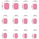 thumbnail image 3 of Uñas postizas a presión, regalos para mujeres, diseño de huevos de Pascua con diseño de pollitos y lunares, 24 unidades, 3 of 5