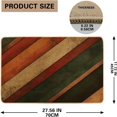 thumbnail image 2 of Tapis de Porte Moderne à Rayures Diagonales Noir pour Entrée Intérieure 29 * 17, Tapis Funky Lavable Intérieur Extérieur, Petit Tapis Rétro à Rayures pour Salle de Classe Patio Garage, 2 of 6