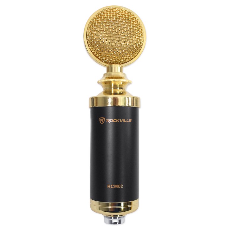 Rockville RCM02 Studio Podcast Recording Microphone+Samson Desktop Mic  Stand 