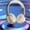 Gold GD, variant on Latrodar Wireless Bluetooth Headphones Over Ear With RGB Best of Both Worlds Use Foldable Headset Gold 8x7.4 Inch Home Essentials