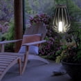 thumbnail image 4 of Alpine Corporation Solar Gray Decorative Plastic Lantern with LED, 4 of 4