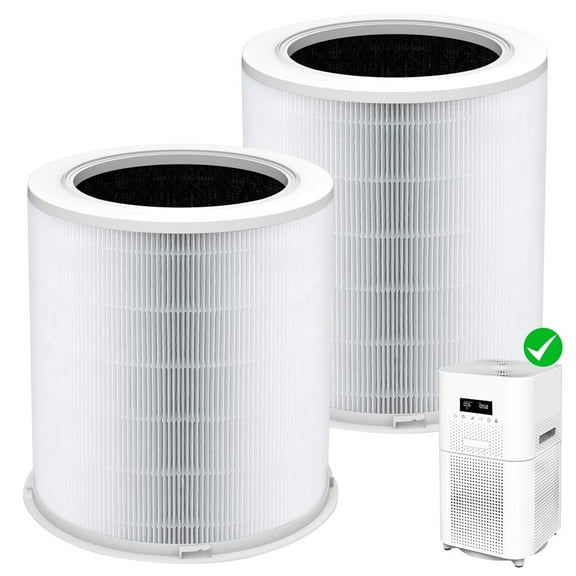 Replacement Filter for AIRFIRE AP401 Air Purifier,H13 True HEPA Replacement Filter, 99.97% Particle Capture,Long-Lasting,(2 Pack, White)