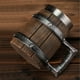 thumbnail image 4 of Jarra de Cerveza de Acero Inoxidable | Diseño de Barril de Gran Capacidad (600 Ml) | Estilo Vintage Imitación Madera | Vaso de Pie para Cerveza y Café, 4 of 6