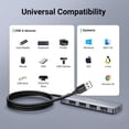 thumbnail image 4 of Hub USB UGREEN 1.5M SuperSpeed 5Gbps 3.0 4 Puertos Compatible con Macbook, PC, PS4, Xbox, 4 of 8