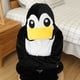 thumbnail image 4 of Pijamas Kigurumi de pingüino negro de dibujos animados, monos para adultos, mujeres, hombres, pijamas de animales, disfraces de fiesta de Navidad y Halloween, 4 of 5