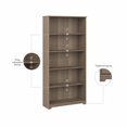 thumbnail image 3 of Bush Furniture Cabot Tall 5 Shelf Bookcase in Ash Gray, 3 of 6