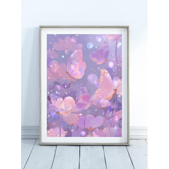 Butterfly Wall Art Print, Unframed Paper Poster 8x10in