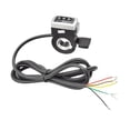 thumbnail image 2 of Control de del acelerador del pulgar de 48V con indicador de potencia, accesorios del controlador, pieza con Cable, Kit de ciclismo para Soledad Acelerador de pulgar, 2 of 6