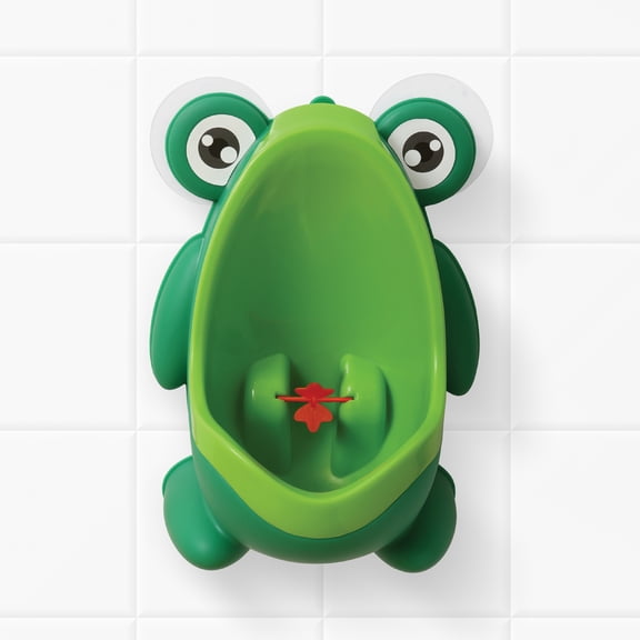 Dreambaby Pee-Pod Toilet Training Urinal - Frog Potty with Removable Bowl & Spinning Target - Portable Toddler Urinal for Boys