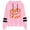 AB1998 Pink, variant on Tisuna Halloween Hoodie For Women Cozy Pumpkin Print Hooded Tops Ladies Long Sleeve Halloween Daily Fall Hoody Size L