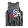 thumbnail image 4 of ‌Drses Women's American Flag Tank Tops - Patriotic Sunflower Graphic Sleeveless Tees for 4th of July & Summer (S-2XL), 4 of 4