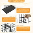 thumbnail image 5 of Large Dog Crate Kennel with Double , Foldable Travel Cage for Medium to Large Dogs, Black, 5 of 6