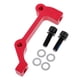 thumbnail image 1 of Kit adaptador de aleación de aluminio ultraligero para frenos de disco de bicicleta para 8 frenos Delantero rojo, 1 of 9
