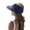 Navy, variant on Womens Visor Wide Hat Summer Face Beach Sports Cap Sun Outdoor Travel Accessory Red Red