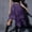 Purple, variant on Dianli Lace Irregular Skirt Punk Skirt Women's Lace Irregular Hemline Solid Elastic Waist Gothic Punk Casual Mini Skirt Edgy Streetwear Lace Irregular Skirt