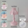 thumbnail image 4 of Table Lamp 500mAh USB Rechargeable LED Night Light Eye-protection Lotus Shape Desk Light Adjustable Brightness Retro Desk Lamp for Photo Props Bedside Light for Bedroom Study Room, 4 of 5