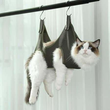 Cat Dog Grooming Hammock Helper Durable Multifunctional Breathable Restraint Bag for Cats Dogs Puppy Cutting Nails Bathing Drying Hair M