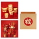 thumbnail image 4 of Fu Character Flower Pot Ornament Atrificial Flower Arrangement Maceteros para escritorio Pot Decoración de boda Decoración del hogar año nuevo Sunnimix Jardinera de jarrones, 4 of 8