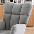 thumbnail image 5 of Rocking Accent Chair In Grey With Frame - Adds Stability To Room Comfortable For Living Area Use Soothes Mind, 5 of 5