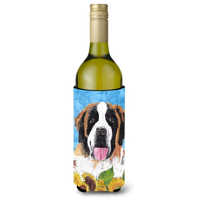 Aislador De Bebidas Para Botella De Vino De San Bernardo, Aislante Para Bebidas, Hugger Sc9076Literk