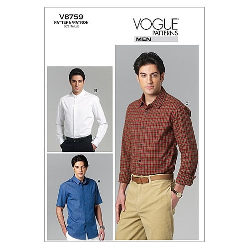 Men's Shirt-MXX (40-42-44-46) -*SEWING PATTERN*