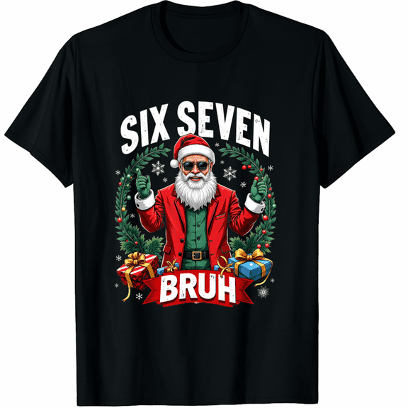 67 Six Seven Burh Funny Christmas 6 7 Meme Men Women T-Shirt