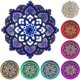 thumbnail image 3 of LED Night Light Modern Wall Decor with USB Ports Elegant Wooden Mandala Hanging MDF Panels Lamp Dec, 3 of 5