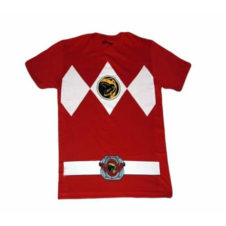 Power Rangers Red Ranger Costume Adult T-Shirt