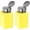 Yellow, variant on 2pcs Solvent Alcohol Dispensers 120ml(4oz) Push Down Liquid Dispenser Pump Bottle with Sealing Stainless Steel Lid for Acetone Cleanser Polish Remover, White 120ml