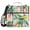 Hand Painted Palm Tree, variant on 3 Ring Zipper Binder with Shoulder Strap Waterproof Trapper Keeper 2 Inch D-Ring 500 Sheets Capacity Colorful Marble