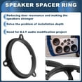 thumbnail image 3 of Anillo Espaciador de Altavoz Unique Bargains Adaptador de Altavoz Tweeter para NISSAN NV200 2 Pcs, 3 of 7