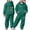 O10-Dark Green, variant on Ulitacool Outfits For Girl Solid Color Cartoon Pattern Long Sleeve Tracksuit Hoodie Pants Classic Toddler Playsuit 2-3 Years White
