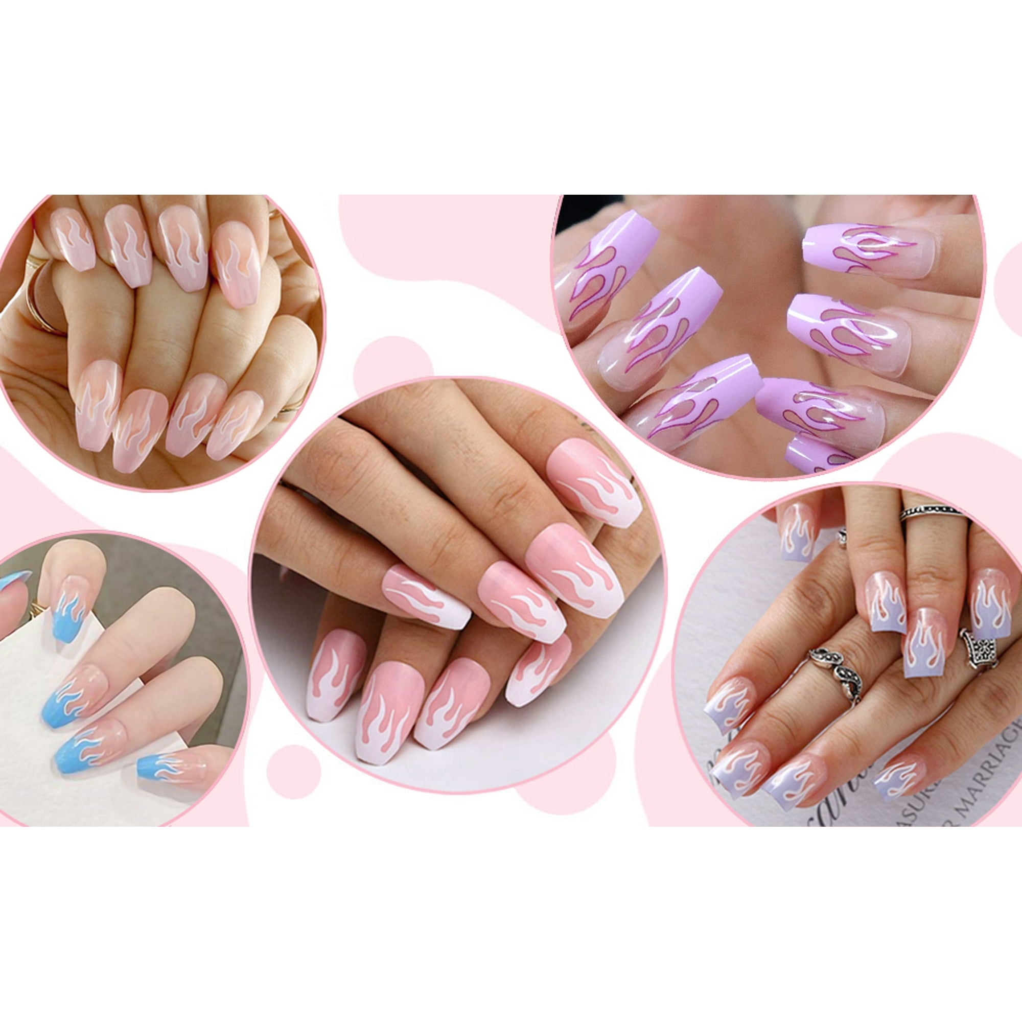 24PCS Press on False Nails Flame Coffin Square Acrylic Fake Nails Fire Glue On Fingersnails for Women Girls DIY Manicure Salon - purple | Walmart Canada 24PCS Press on False Nails Flame Coffin Square Acrylic Fake Nails Fire Glue On Fingersnails for Women Girls DIY Manicure Salon - purple | Walmart Canada