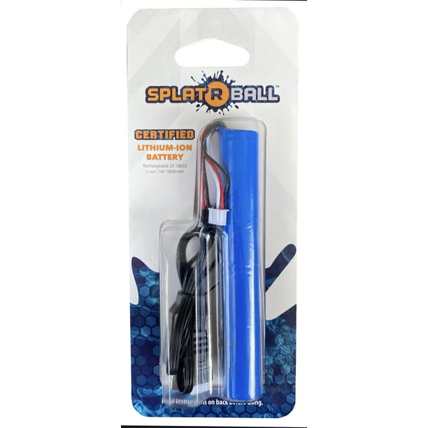SPLATRBALL 1800 mAh Water Bead Blaster Replacement Battery Walmart