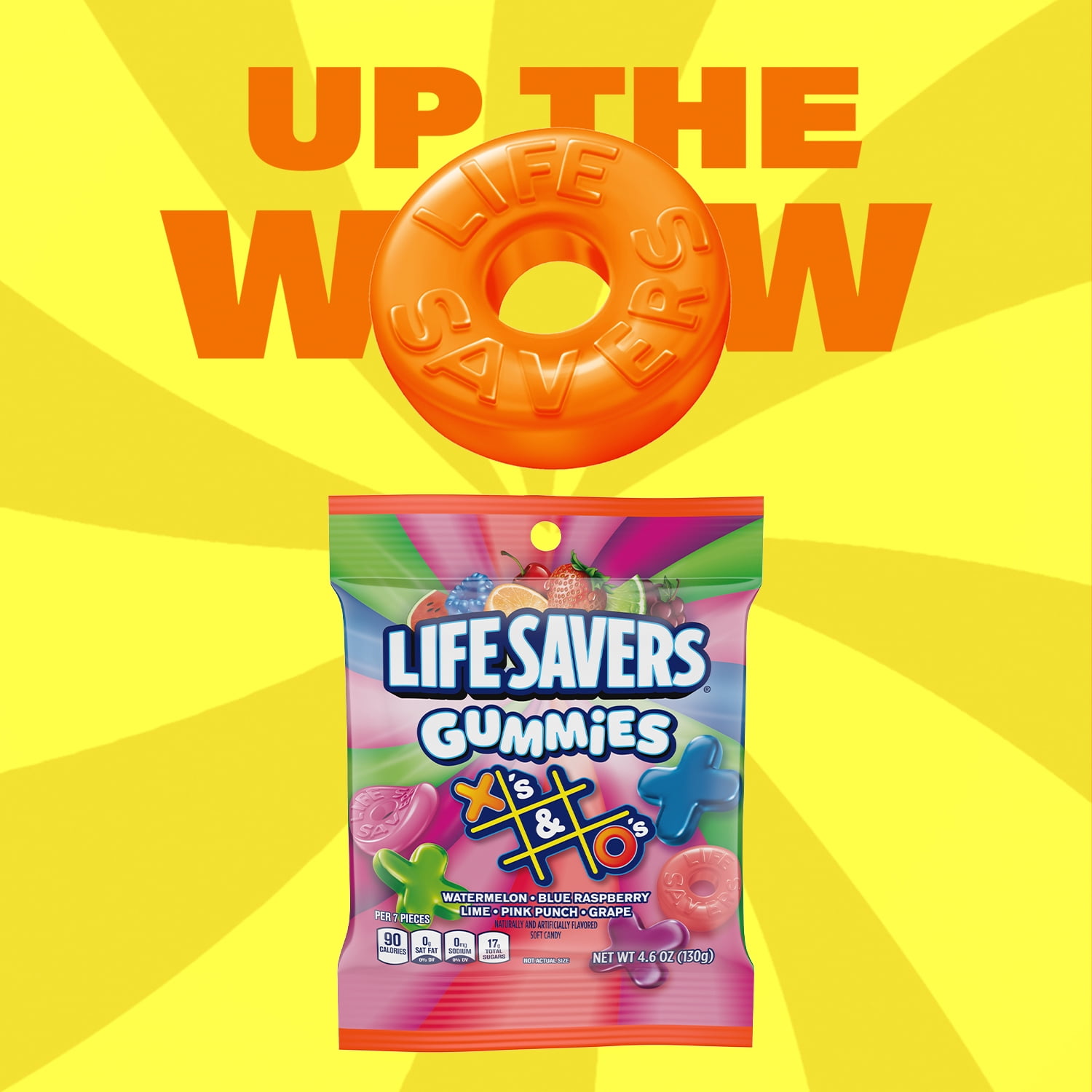 Life Savers Gummies X's & O's Gummy Candy - 4.6 oz Bag