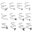 thumbnail image 1 of Here's a refined and professional product description for your **12pcs Stainless Steel Double Nose Ring Hoop** jewelry:\n\n \n\n**12pcs Stainless Steel, 1 of 5