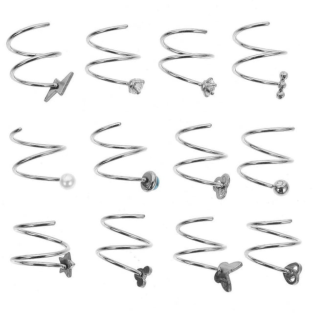 Here's a refined and professional product description for your **12pcs Stainless Steel Double Nose Ring Hoop** jewelry:\n\n \n\n**12pcs Stainless Steel