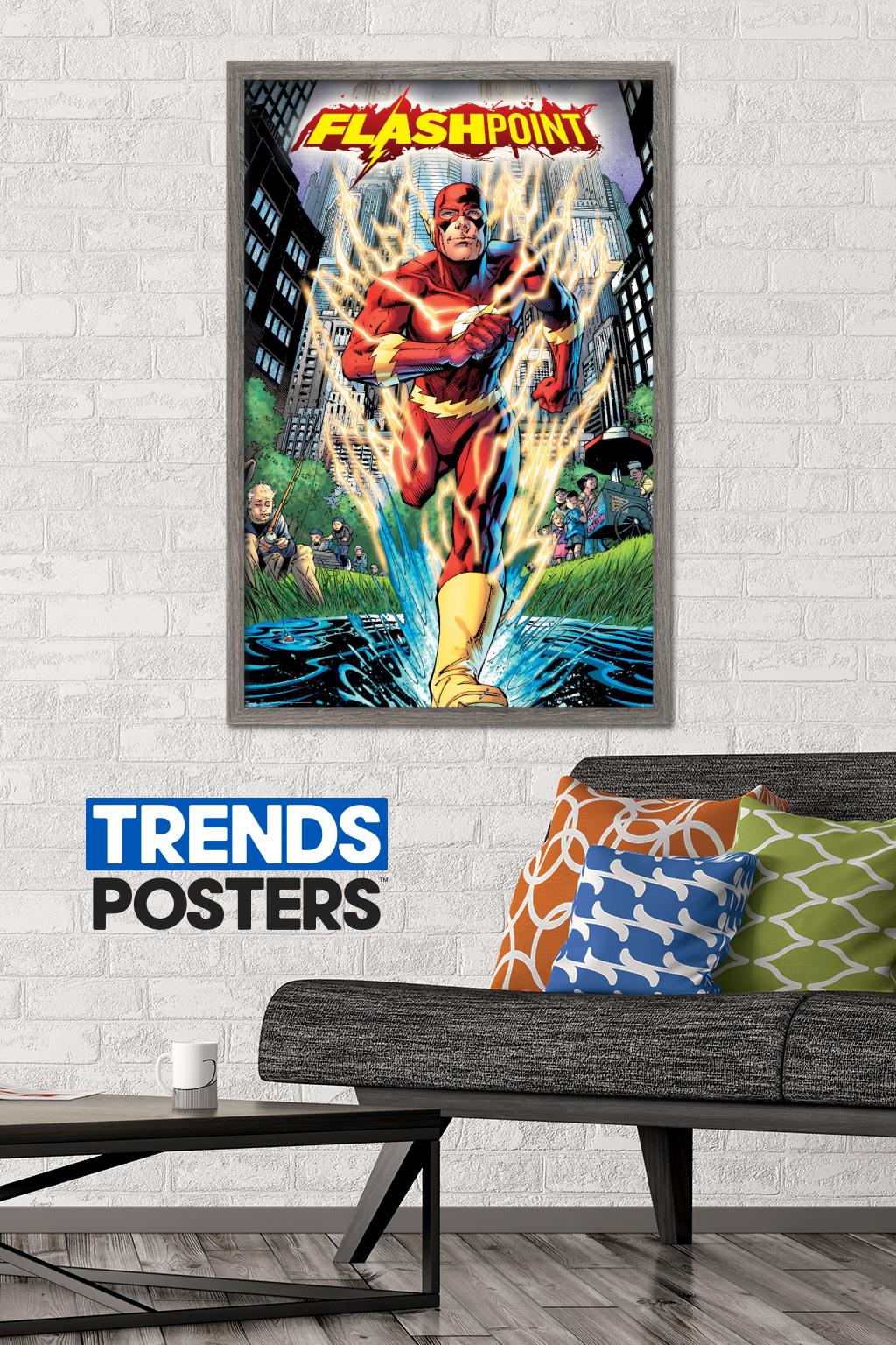 DC Comics - The Flash - Flashpoint Wall Poster, 22.375" x 34", Framed