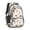 Mushroom and Snail, variant on Mushroom and Sprig Cream Pattern Backpack for School, Cute School Bag with Adjustable Shoulder Straps and Padded Back, 16.9"x12.6"x5.9"