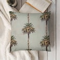 thumbnail image 3 of Green Brown Palm Tree Lumbar Pillow Covers Tropical Coconut Trees Coastal Plants Decorative Pillow Cases  Summer Retro Throw Pillows Home Decor for Sofa Couch Cushion Outdoor, 3 of 5